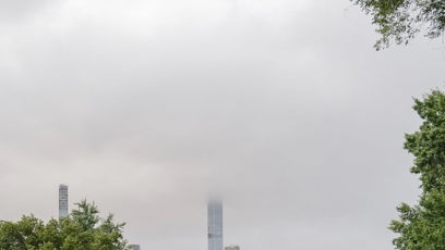 FOTO: Petr Pavel si při běhu užíval výhled na newyorské mrakodrapy.