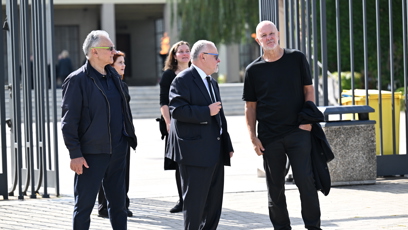FOTO: Ondřej Soukup se po pohřbu lehce i usmál.