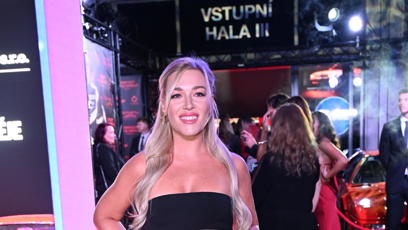 FOTO: Dominika Myslivcová přišla celá v černém.