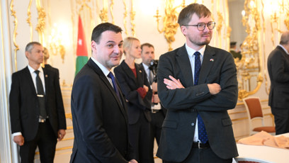FOTO: Ministr Petr Macinka se dobře bavil.