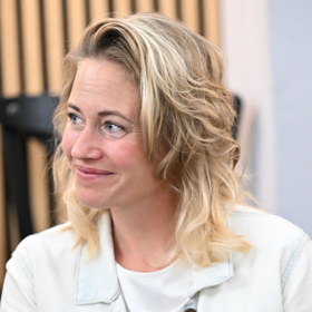 Zuzana Kajnarová na zahájení divadelní sezóny v Divadle Radka Brzobohatého.