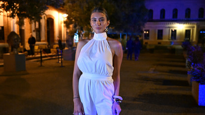 FOTO: Daniela Zálešáková na přehlídce Jany Horejšové.