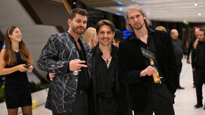 FOTO: Na společném odchodu byli zastiženi také Barnabáš Júr, Kryštof Maliňák a Jura Sousedík.