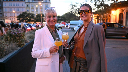 FOTO: Bývalá majitelka známé modelingové agentury Milada Karasová na přehlídce Hany Valtové.