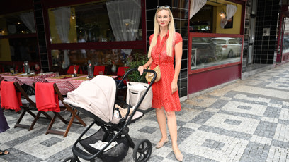 FOTO: Barbora Mottlová si čas se synem užívala.