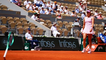 FOTO: Mirra Andrejevová hází ve vzteku svou raketu často. Stalo se to i na French Open.