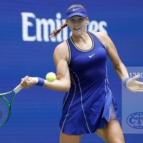 Mirra Andrejevová na US Open.