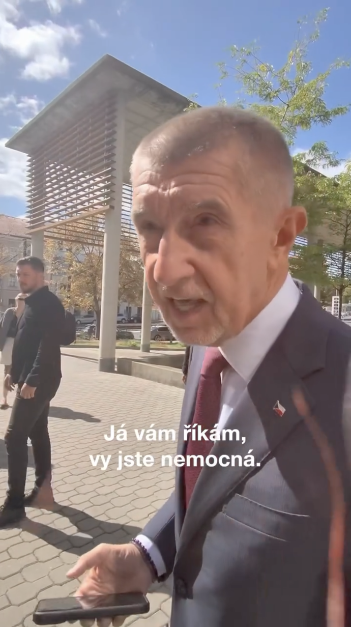 FOTO: Andrej Babiš se během rozhovoru s Norou Fridrichovou viditelně rozčílil a poslal ji, ať se jde léčit. – stránka 3