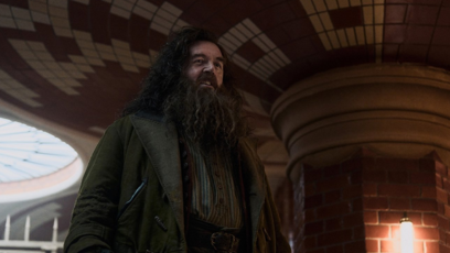 FOTO: Nick Frost si v seriálu Harry Potter zahrál Hagrida.