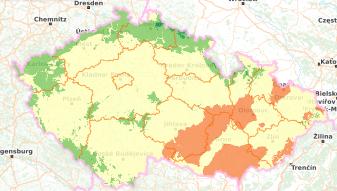 FOTO: Houbová mapa k sobotě 12. září 2026.