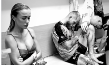 Radek Roušal a Nela Slováková po trpké prohře.