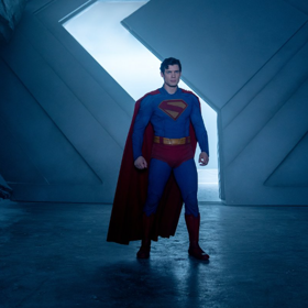 David Corenswet jako Superman.