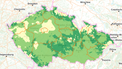 FOTO: Houbová mapa k pátku 25. září 2029.