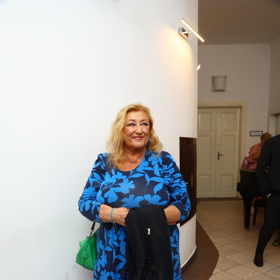 Halina Pawlowská na křtu Josefa Maršálka.