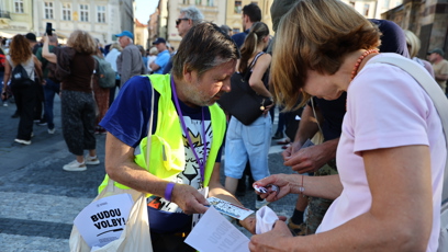 FOTO: Demonstrace na Staroměstském náměstí v Praze - 28.září 2026.