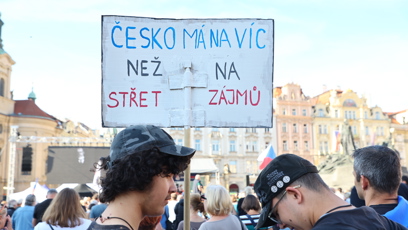FOTO: Demonstrace na Staroměstském náměstí v Praze - 28.září 2026.
