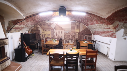 FOTO: Prostory restaurace Rabínův šenk.