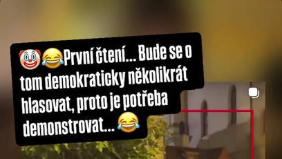 FOTO: Filip Turek má jasný názor na demonstranty, kteří v pátek přišli na Malostranském náměstí.