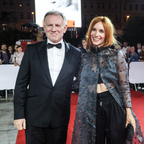 Martin Finger na festivalu v Karlových Varech s kolegyní Hanou Vagnerovou.