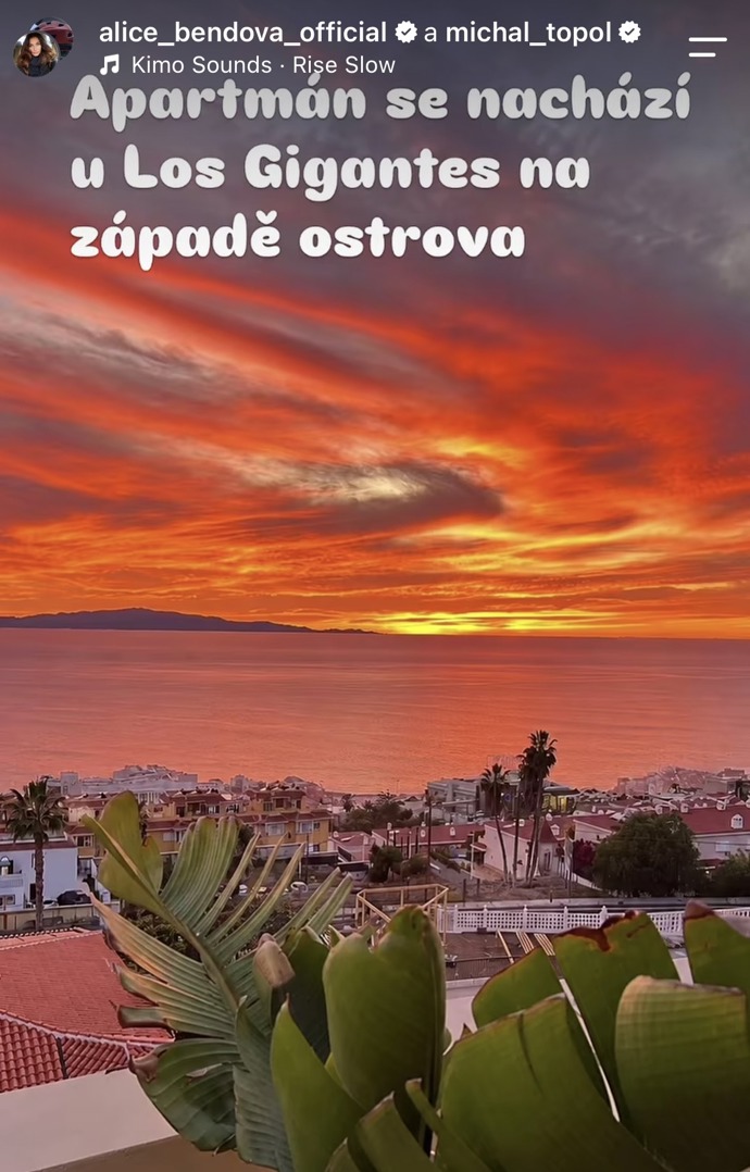 FOTO: Alice Bendová prodává svůj byt, který se nachází na ostrově Tenerife u městečka Los Gigantes.