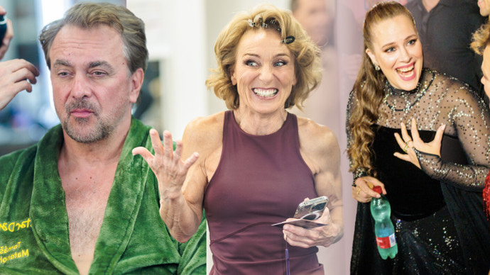 FOTO: Zákulisní fotky z 1. kola StarDance - Vysmáta Petra Nesvačilová, chodící emoce štěstí Dvorská i zamračený Matonoha.