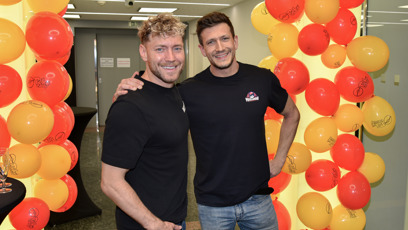 FOTO: Bacheloři Jan Solfronk a Miroslav Dubovický na slavnostním otevření nového muzea.