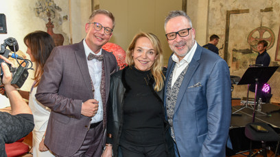 FOTO: Dlouholetí partneři Aleš Cibulka a Michal Jagelka s Dagmar Havlovou.