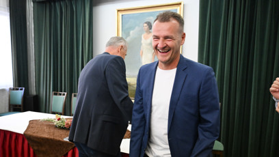 FOTO: Pavel Královec byl ve skvělé náladě.