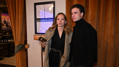 FOTO: Na novinářskou projekci dorazil také vítěz StarDance Oskar Hes, kterého doprovázela jeho partnerka Dorota Suchá.