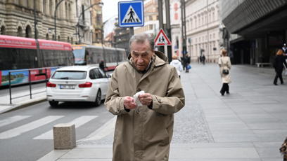 FOTO: František Němec přišel dát poslední sbohem Jiřímu Štěpničkovi.