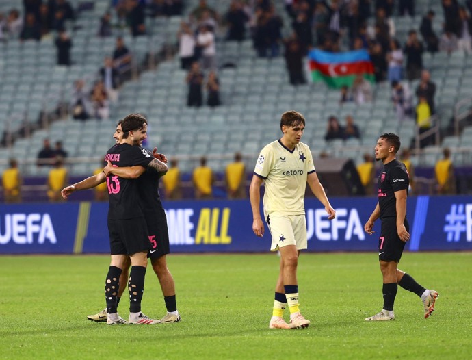 FOTO: Pražská Slavia absolutně nezvládla utkání na půdě Sabahu Baku a z Ázerbajdžánu si odváží potupnou porážku 0:2.