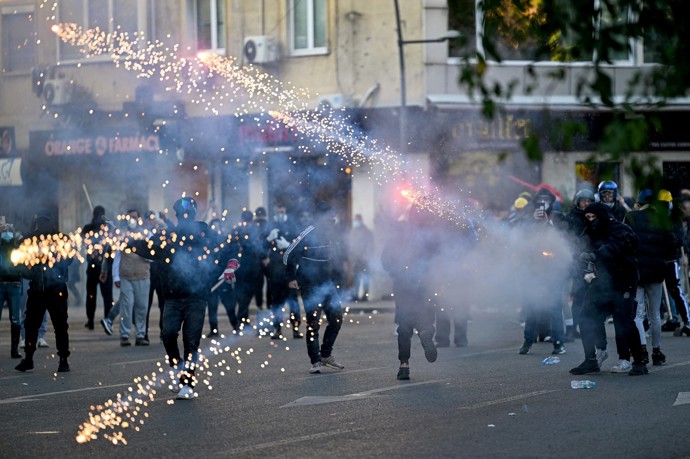 FOTO: Protesty v Albánii. – stránka 1