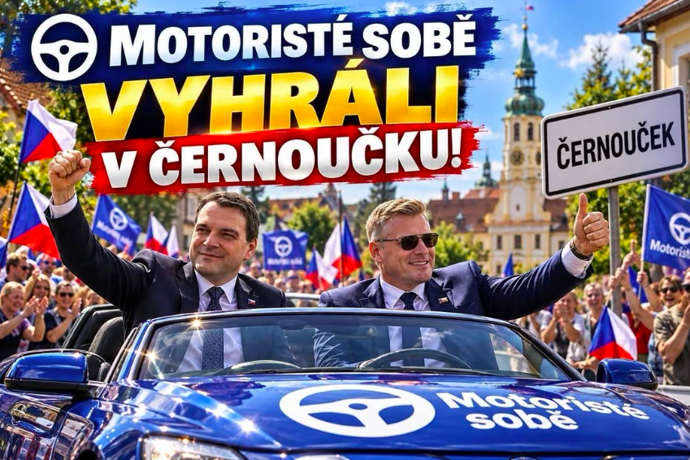 FOTO: Filip Turek měl z prvního mandátu Motoristů sobě velkou radost.