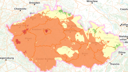 FOTO: Houbová mapa k pátku 9. října 2026.