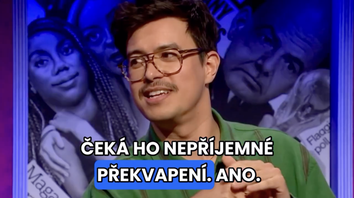 FOTO: Phil Wang přitakal poznámce, že českého premiéra čeká nepříjemné překvapení. – stránka 1