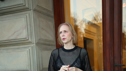 FOTO: Daniela Špinar ještě před začátkem příchodů.