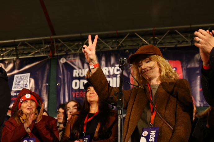 FOTO: Ani Aňa Geislerová nezapomněla na Václava Havla.