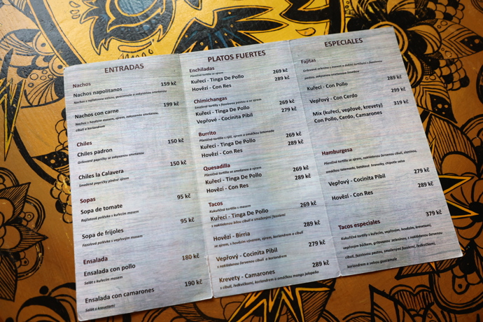 FOTO: Menu je v Pancho's opravdu rozsáhlé. – stránka 72